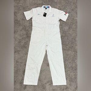 Nike SB Parra Olympics France Skate Coveralls White CT0244-100 Mens Size Medium